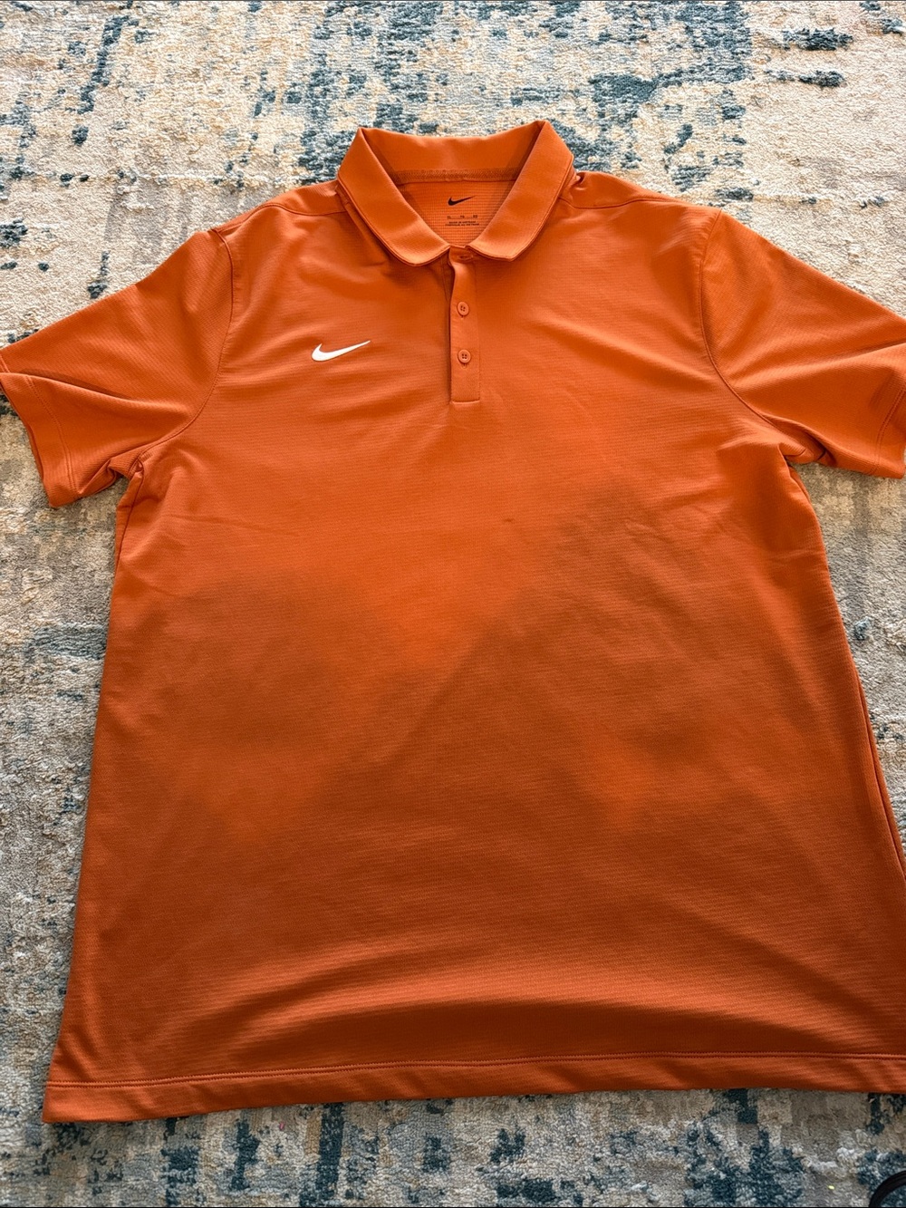 Nike Men’s Orange Dri-FIT Polo Shirt